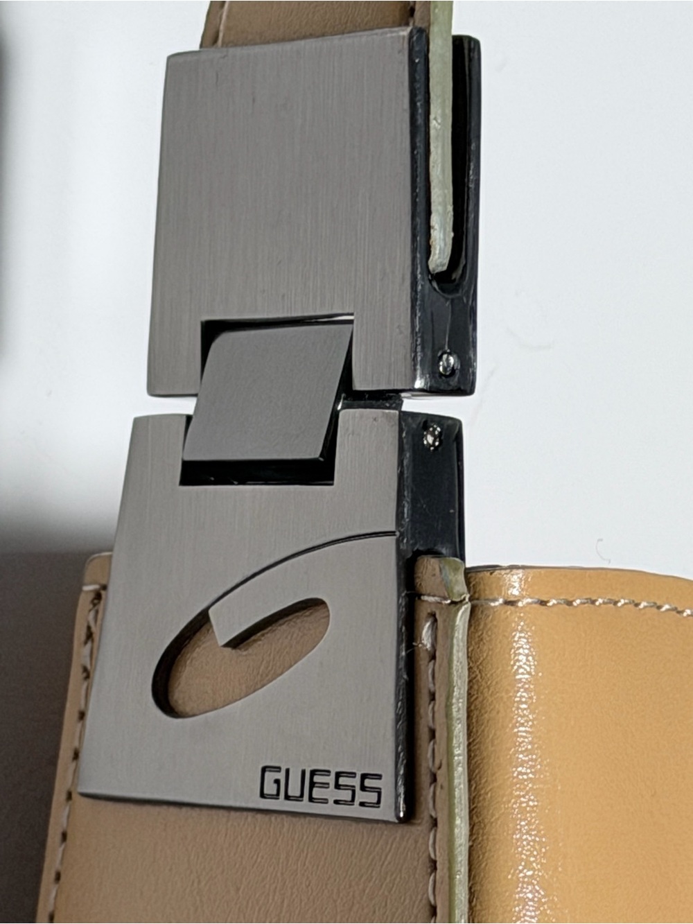 Guess Beige-Tan Shoulder Bag with Slim Strap - Picture 3 of 10